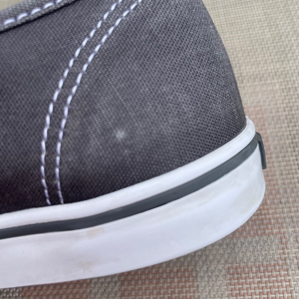 Vans Authentic Low Top Sneakers Gray Canvas Mens 8.5 Womens 10 TB9C - Picture 4 of 9